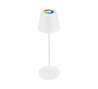 Briloner - Lampada da tavolo 3 in 1 RGBW LED senza fili IP44 con touch, dimmerabile all'infinito, lampada a bottiglia, bianco