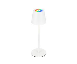 Lampada Da Tavolo Moderna Cilano Metallo Bianco Led Integrato 3W 2700K