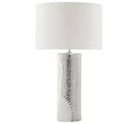 Beliani Lampada da tavolo moderna in color bianco/argento