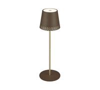 Lampada Da Tavolo Moderna Kiki Metallo Oro Spazzolato Led Integrato 2,6W 3000K