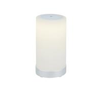 Lampada Da Tavolo Moderna Lama Plastica Cromo Opaco Led Integrato 3W 3000K [EEK: A++]