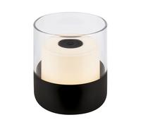 Lampada Da Tavolo Moderna Lilet Plastica Nero Led Integrato 2W 2700K