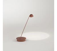 Lampada Da Tavolo Moderna Lyra Metallo Terracotta Led 7W Dimmerabile Ip20