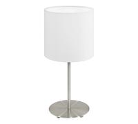 Eglo lampada da tavolo Pasteri, lampada da tavolo in tessuto a 1