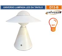 LAMPADA DA TAVOLO MODERNA PORTALAMPADA LAMPADINE E27 GIALLA BIANCA NERA ROSSA -