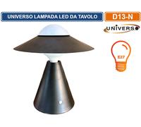 LAMPADA DA TAVOLO MODERNA PORTALAMPADA LAMPADINE E27 GIALLA BIANCA NERA ROSSA