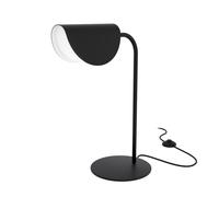 Lampada Da Tavolo Moderno Mollis Metallo Nero Acrilico 1 Luce G9 7W