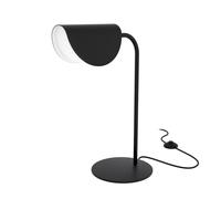 Lampada Da Tavolo Moderno Mollis Metallo Nero Acrilico 1 Luce G9 7W