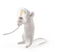 Lampada da Tavolo Mouse Step in Piedi Bianco