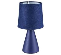 Lampada da tavolo NALANI BLU E14 1X MAX 40W H: 25 cm Ø13cm con interruttore via cavo