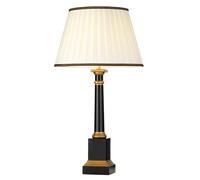 Lampada Da Tavolo Nera Crema E27 55 Cm Legno Tessuto Soggiorno Camera Da Letto