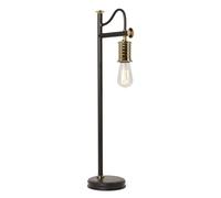 Lampada Da Tavolo Nera Design Industriale H:69Cm E27 Soggiorno Scrivania