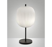 Lampada da Tavolo Nera Fabas Collezione Domizia Stile Moderno 1 Luce E27