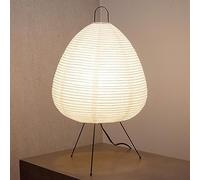 Lampada da tavolo Nogy in carta di riso giapponese, dimmerabile, stile Japandi, luce calda bianca, 43 cm