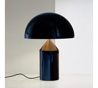 Lampada da tavolo Oluce Atollo con dimmer Ø50cm nero Oluce