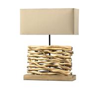 LAMPADA DA TAVOLO ONLI "MARICA" IN LEGNO E27