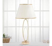 Lampada da tavolo Oro e colore Crema GLAM FLUSH Dimensioni Ø 30x h 58 cm in metallo e poliestere opaco oro crema oro