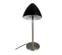 Lampada da Tavolo Dyberg Larsen Oulu Nero/ Acciaio Spazzolato