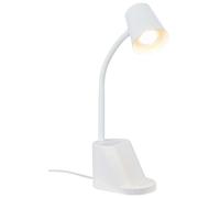 Lampada da tavolo Pahu H 34,3 cm bianco Bianco