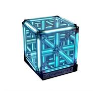 Lampada da tavolo per ambienti da gioco, luce notturna a quattro dimensioni, con ricarica di tipo C (blu) [classe energetica A]