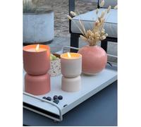 Lampada da tavolo per esterno - BRILLIANT - LOVERE - Forma di candela - Plastica - 3 W - Beige e marrone chiaro