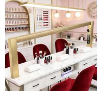 Lampada da tavolo per manicure a forma di mezza luna, grande e luminosa