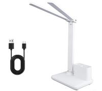 Lampada da tavolo pieghevole a LED con controllo touch, luce ricaricabile per studio di protezione degli occhi, luminosità di grado AA per lettura (C)