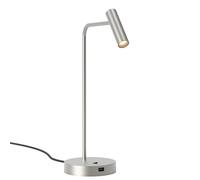 Lampada da Tavolo Portatile Enna Nickel Opaco