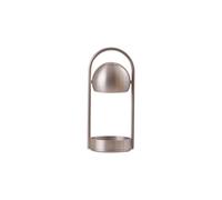 Lampada da Tavolo Portatile Frandsen Ball in Alluminio Spazzolato