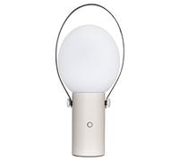 Lampada Da Tavolo Portatile LED Dimmerabile IP44 35,5 Cm Beige E Bianca