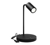 Lampada da tavolo regolabile nera, 7W, LED, IP20 per scrivania moderna