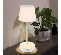Lampada da Tavolo Regolatore Touch Lampada Letto Bianco Altezza Regolabile LED [EEK: Non valutato]