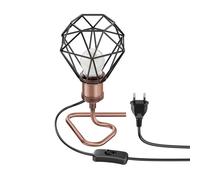 Lampada da tavolo RETRA switch bronzo a gabbia + lampada LED 477lm bianco caldo