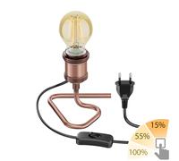Lampada da tavolo RETRA switch bronzo + lampada LED 778lm bianco caldo [EEK: E]