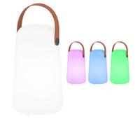 Lampada da tavolo ricaricabile da giardino lampada da esterno USB ricaricabile dimmerabile telecomando cambio colore portatile, 1x LED RGB bianco caldo, DxH 12,5x21 cm