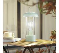 Lampada da tavolo ricaricabile Lindby Yvette, verde, IP44, touch dimmer LINDBY