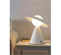 LAMPADA DA TAVOLO SCRIVANIA COMODINO LUME PORTA LAMPADINA E27 LUMETTO BIANCO