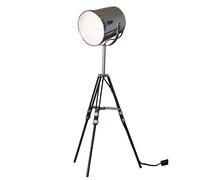 Lampada Da Tavolo Scrivania Teatro Con Treppiedi e Paralume In Ferro 64cm 25W
