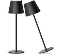 Lampada da tavolo senza fili a LED, lampada da tavolo a batteria ricaricabile 6600mwh, lampada da notte a gradazione continua 3000k, lampada da campeggio portatile da esterno in metallo impermeabile