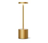 Lampada da tavolo senza fili LED Ricaricabile Dimmerabile 5000mAh 3 Modalità di Luce Uso Interno/Esterno batteria Lunga Durata Trasportabile USB-C Lampada da tavolo (oro)
