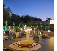 Lampada da tavolo wireless - Lumisky - Tod White - H28 cm - Testa regolabile - LED bianco caldo