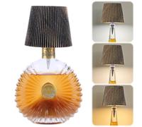 Lampada da tavolo senza fili ricaricabile per bottiglia di vino, 2000 mAh, luce LED senza fili, dimmerabile continuamente a 3 colori con controllo touch, luce notturna decorativa portatile per casa