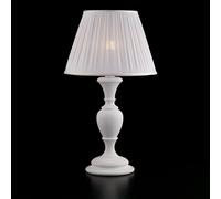 Lampada da tavolo Shabby Chic Fiorenza Legno Bianco 1 luce E27