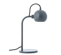 Lampada da Tavolo Singola Frandsen Ball in Acciaio Lucido Blu