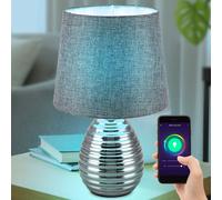 Lampada da Tavolo Smart Casa Dimmerabile Timer App Comando Cromo 1x RGB LED [EEK: G]