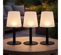 Lampada Da Tavolo Solare Expo Börse Solarleuchte Esterna LED Bianco 31 cm Set 3 [EEK: Non valutato]