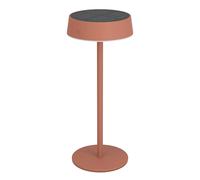 Eglo Lampada solare da tavolo a LED per esterni, a batteria, senza fili, touch, dimmerabile, in metallo rosso, colore luce: bianco caldo/bianco neutro/bianco freddo, IP54