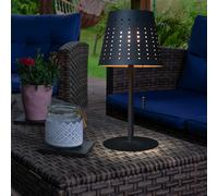 Lampada da Tavolo Solare Esterni Timer USB Batteria Dimmerabile IP44 Tessuti 1x