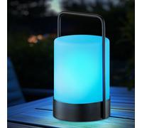 Lampada da Tavolo Solare Luce per Esterni Balcone 3 Livelli Dimmer USB RGB LED [EEK: Non valutato]