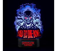 Lampada da Tavolo Stranger Things Bad To The Bone USB-C Batterie 16x22x5,6cm
